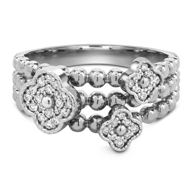 Кольцо из белого золота с бриллиантами (059968)