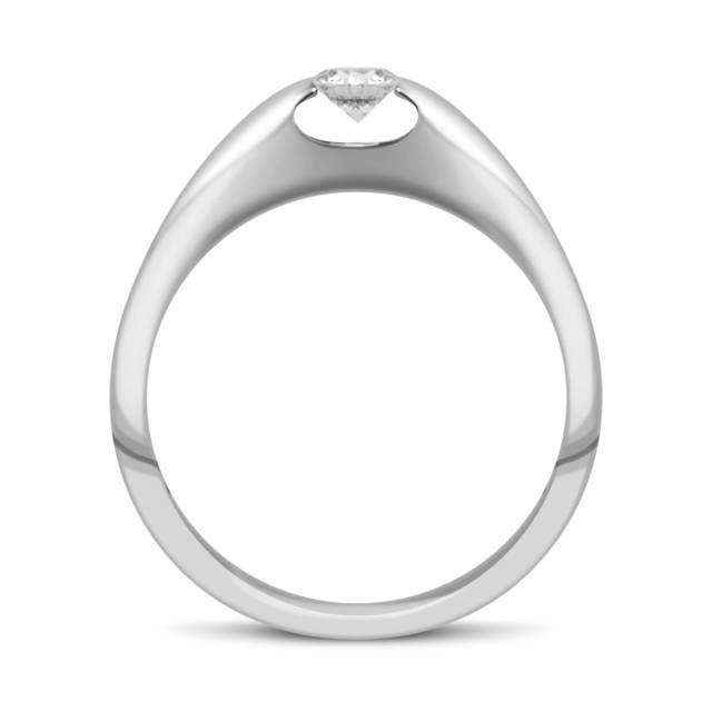 Помолвочное кольцо из белого золота с бриллиантом (030864)