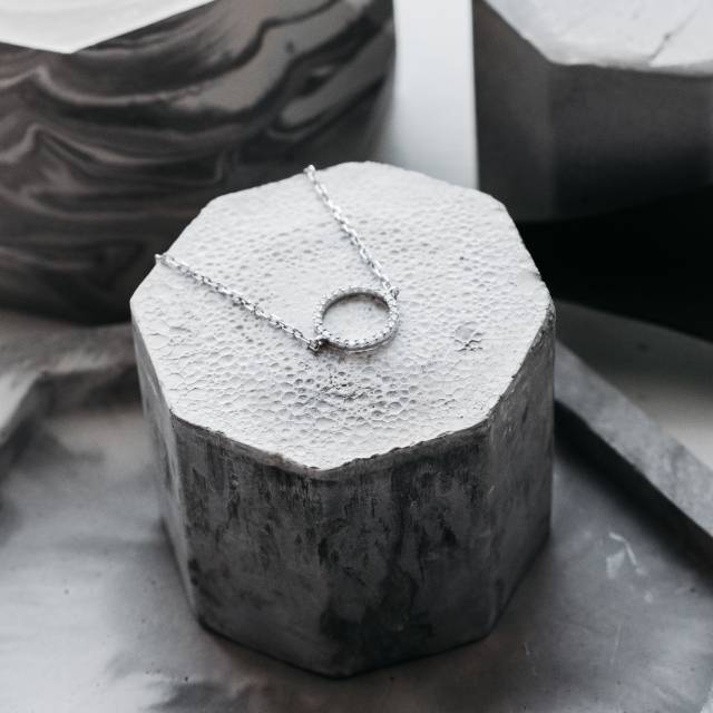 Браслет из белого золота с бриллиантами (036208)