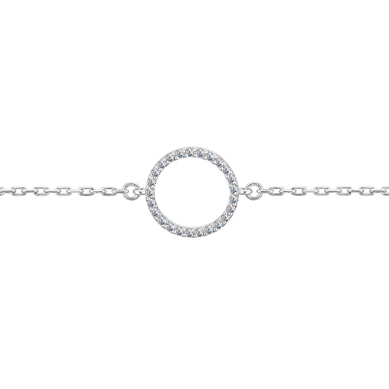 Браслет из белого золота с бриллиантами (036208)