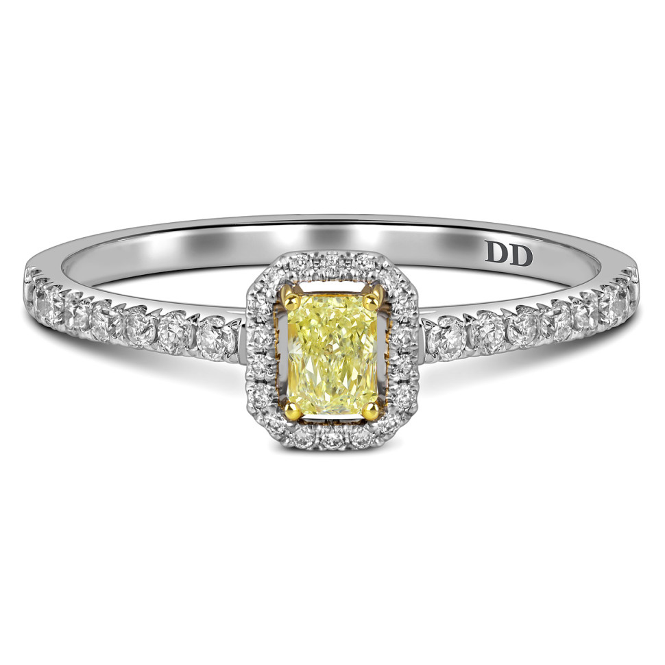 Кольцо из белого золота с бриллиантами (062638)