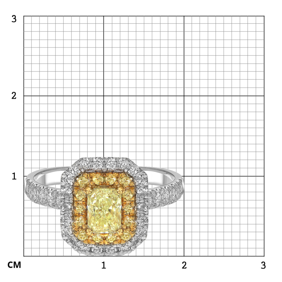 Кольцо из белого золота с бриллиантами (063445)
