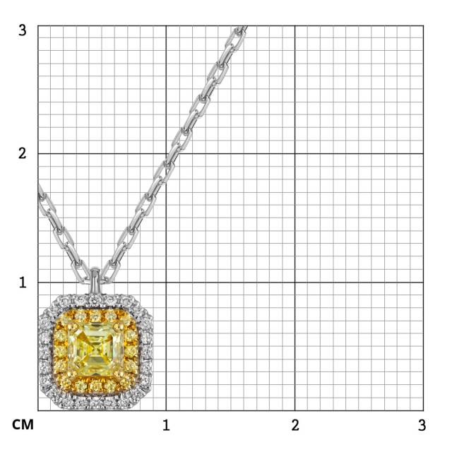 Колье из белого золота с бриллиантами (063262)