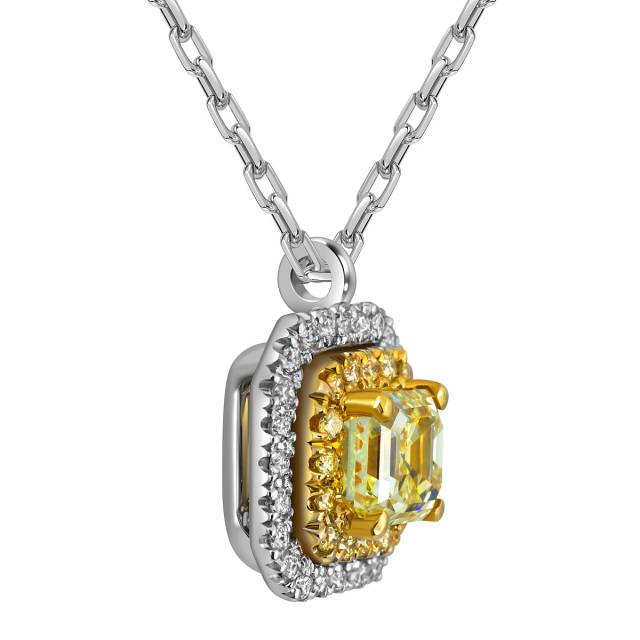 Колье из белого золота с бриллиантами (063262)