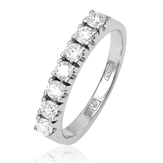 Кольцо из белого золота с бриллиантами (053114)