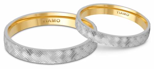 Обручальное кольцо из комбинированного золота Tiamo 20.5