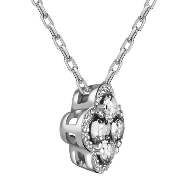 Колье из белого золота с бриллиантами (060683)