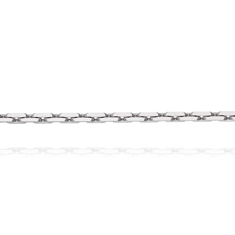Цепь из белого золота, плетение Якорное (045591)