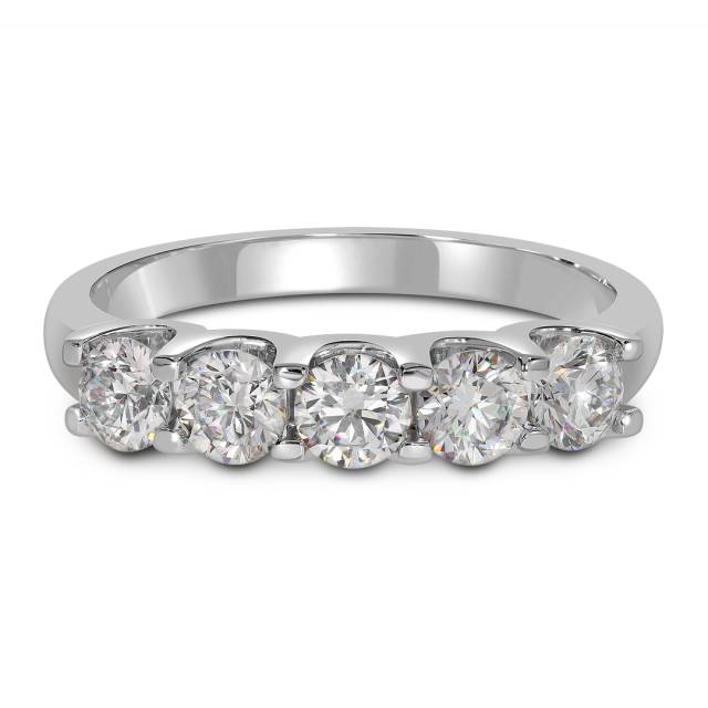 Кольцо из белого золота с бриллиантами (054471)