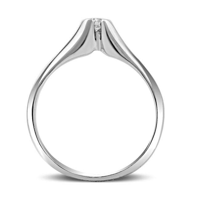 Помолвочное кольцо из белого золота с бриллиантом (023395)