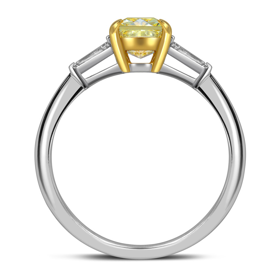 Помолвочное кольцо из белого золота с бриллиантами (063058)