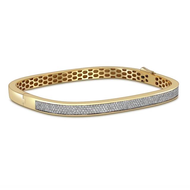 Браслет из жёлтого золота с бриллиантами (060134)