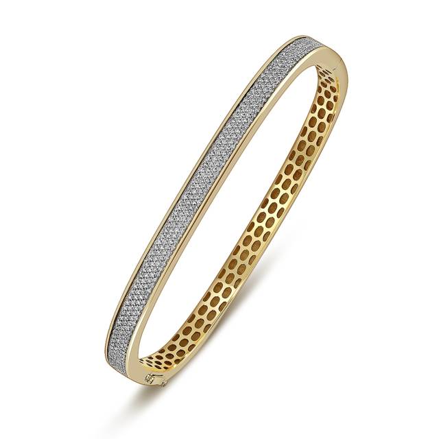 Браслет из жёлтого золота с бриллиантами (060134)