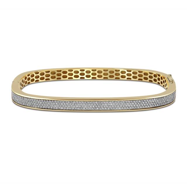 Браслет из жёлтого золота с бриллиантами (060134)