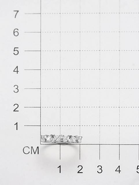 Кольцо из белого золота с бриллиантами (053685)