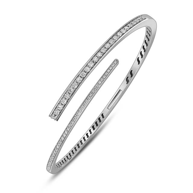 Браслет из белого золота с бриллиантами (060176)