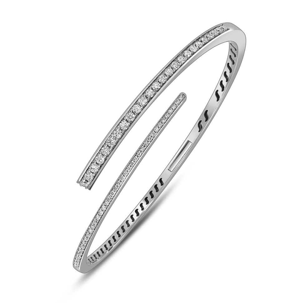 Браслет из белого золота с бриллиантами (060176)