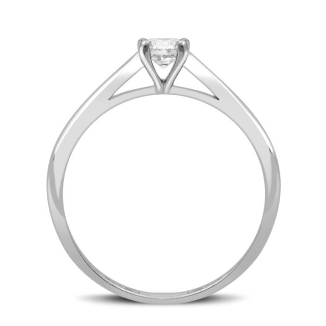 Помолвочное кольцо из белого золота с бриллиантом (032126)