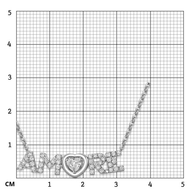 Колье из белого золота с бриллиантами "Crivelli" (054118)