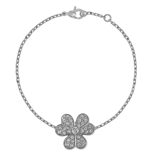 Браслет из белого золота с бриллиантами (060990)