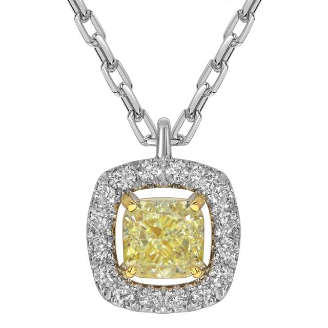 Колье из белого золота с бриллиантами (063509)