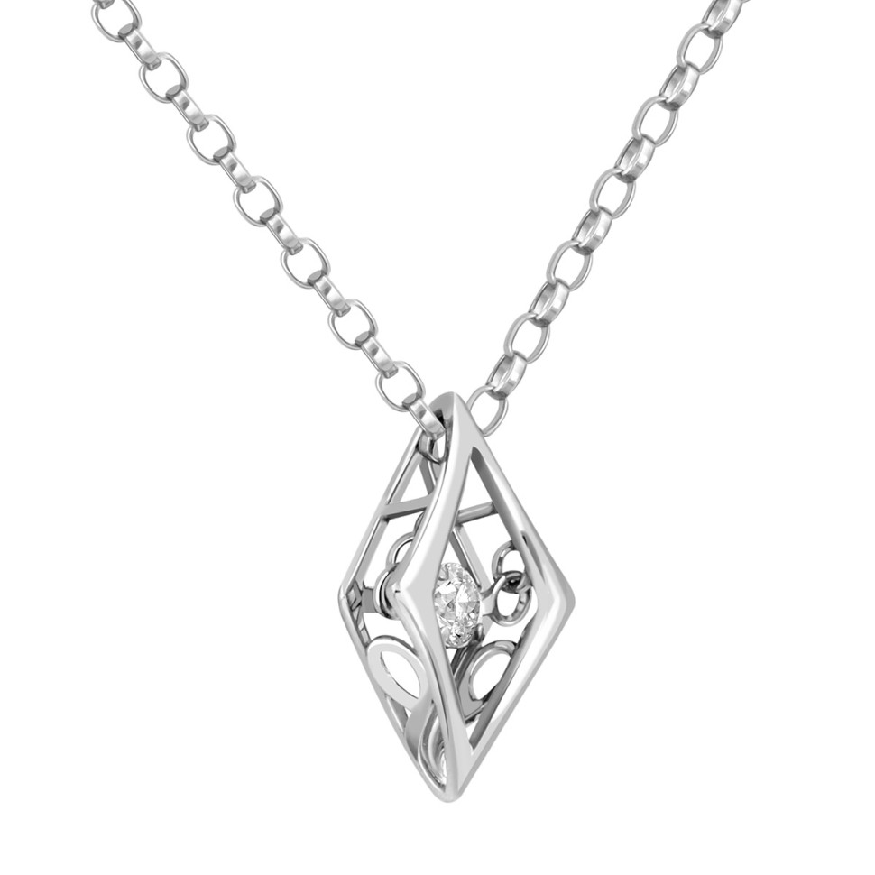 Колье из белого золота с 