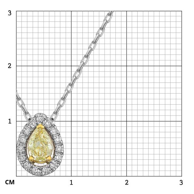 Колье из белого золота с бриллиантами (063561)