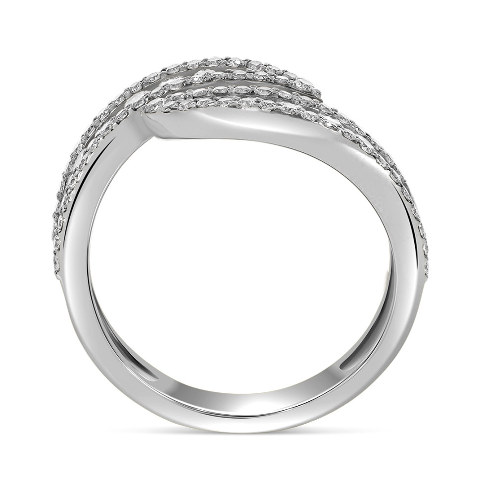 Кольцо из белого золота с бриллиантами (060147)