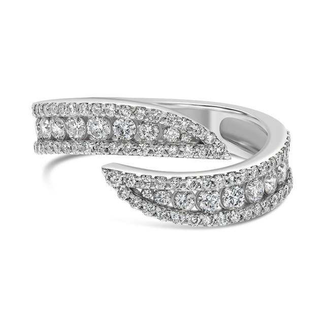 Кольцо из белого золота с бриллиантами (060147)