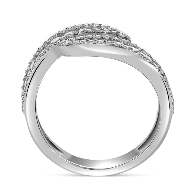 Кольцо из белого золота с бриллиантами (060147)