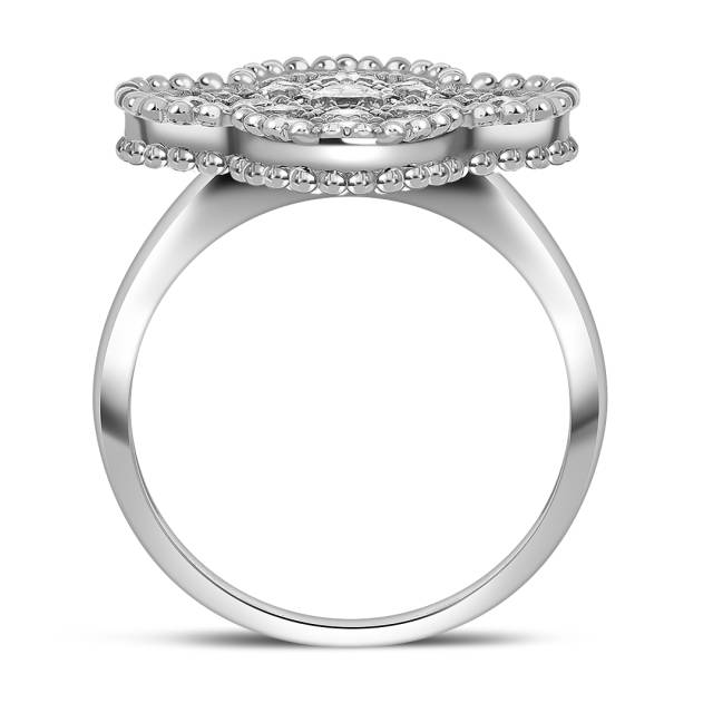 Кольцо из белого золота с бриллиантами (052563)