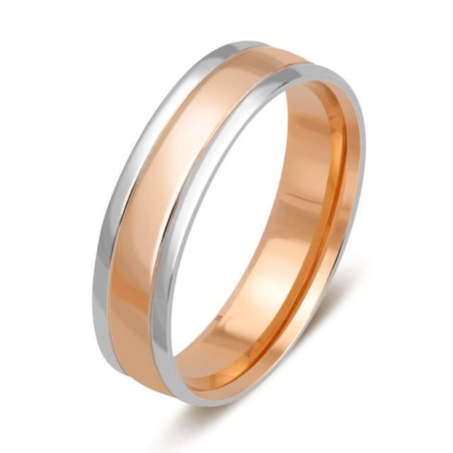 Обручальное кольцо из комбинированного золота (037976)