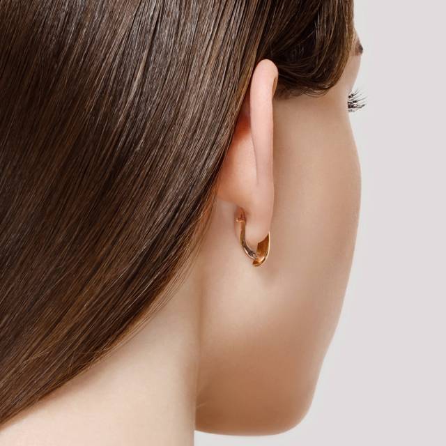 Серьги из красного золота (043217)