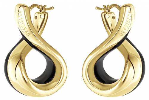 Серьги из серебра с эмалью "Graziella"