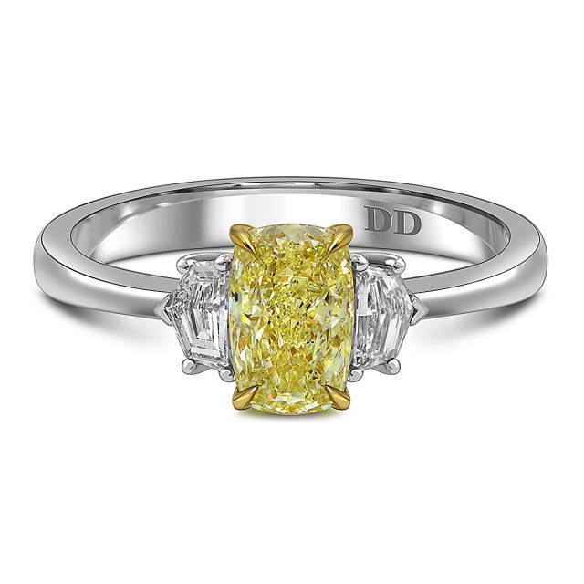 Помолвочное кольцо из белого золота с бриллиантами (063555)