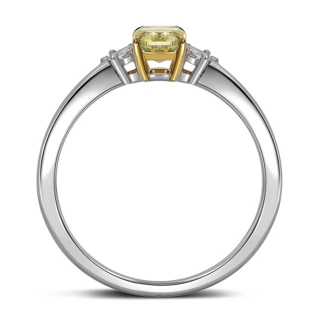 Помолвочное кольцо из белого золота с бриллиантами (063555)