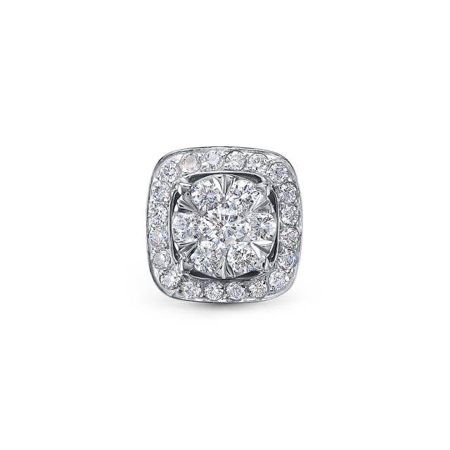 Кулон из платины с бриллиантами (058384)