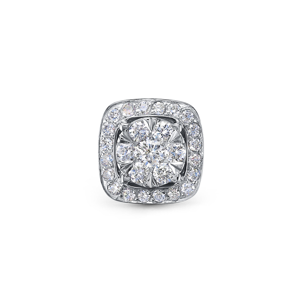 Кулон из платины с бриллиантами (058384)