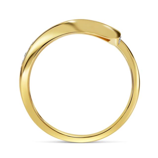 Кольцо из жёлтого золота с бриллиантами (059983)