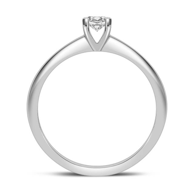 Помолвочное кольцо из белого золота с бриллиантом (047661)