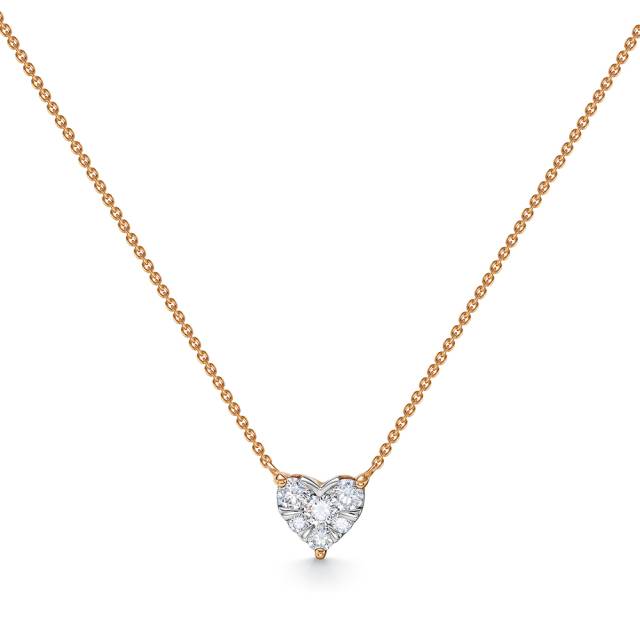 Колье из красного золота с бриллиантами (053991)