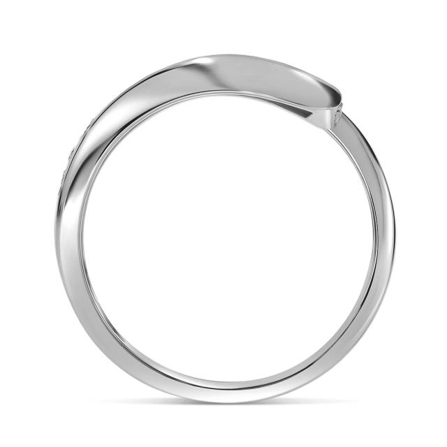 Кольцо из белого золота с бриллиантами (060169)