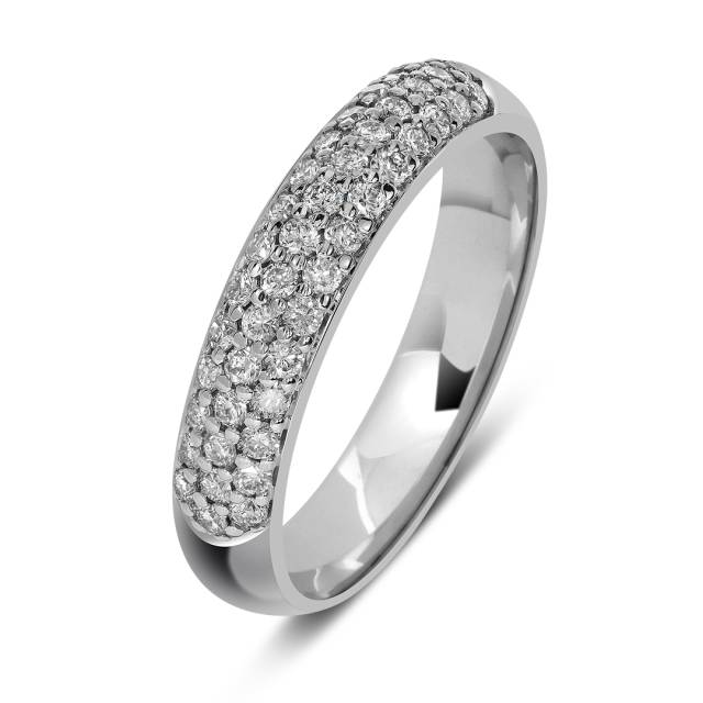 Кольцо из белого золота с бриллиантами (059503)