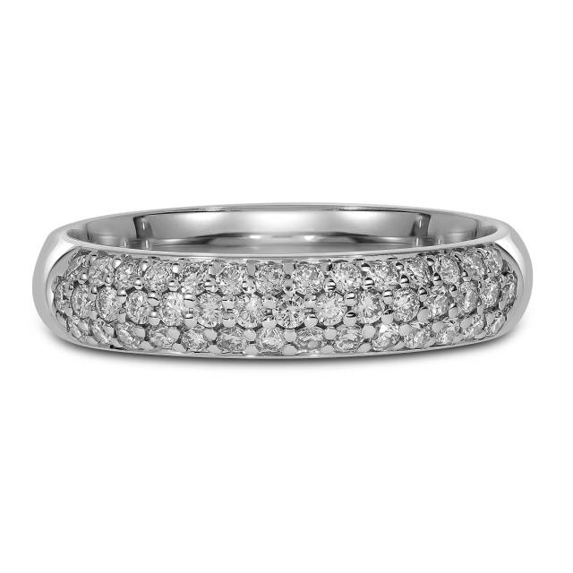 Кольцо из белого золота с бриллиантами (059503)