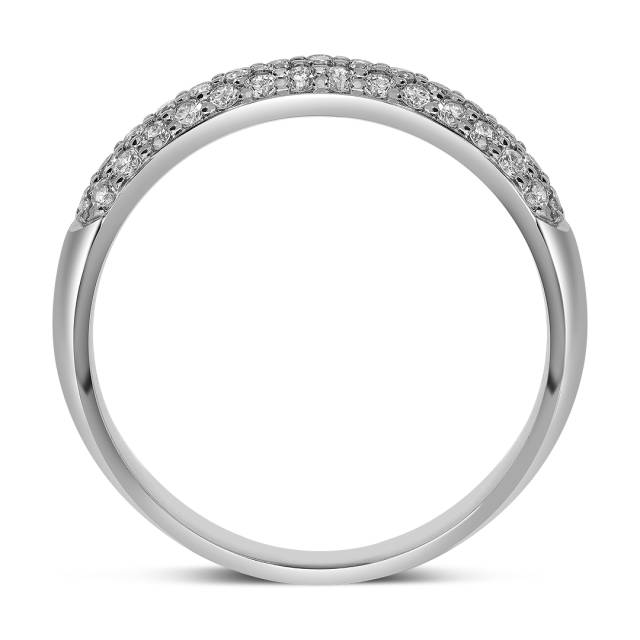 Кольцо из белого золота с бриллиантами (059503)