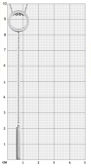 Колье из белого золота с бриллиантами (055179)