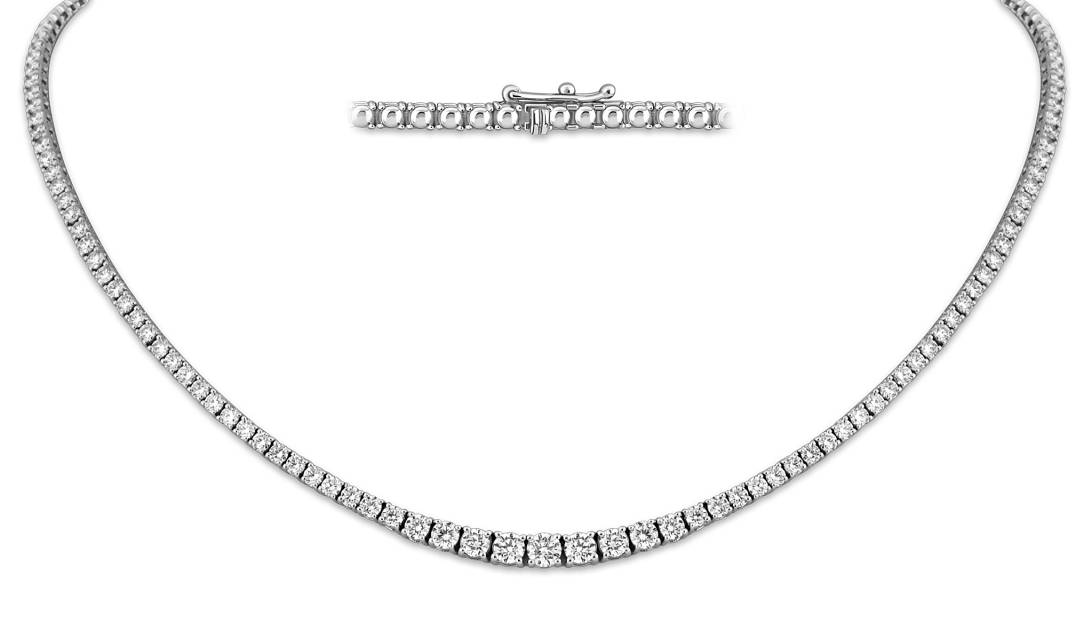 Колье из белого золота с бриллиантами "Crivelli" (049095)