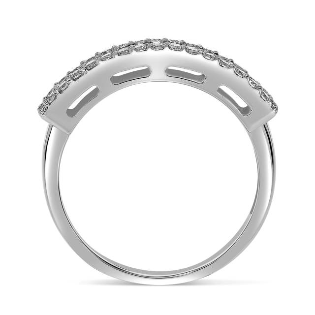 Кольцо из белого золота с бриллиантами  (059994)