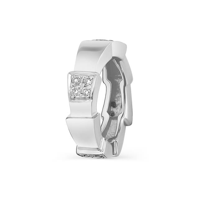 Кулон из белого золота с бриллиантами (060926)