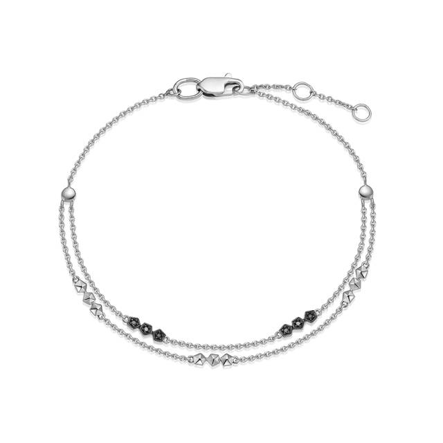 Браслет из белого золота с бриллиантами (055194)